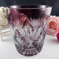 Tasses en verre cristal clair